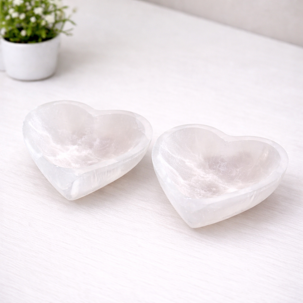 Selenite Crystal Heart Bowl