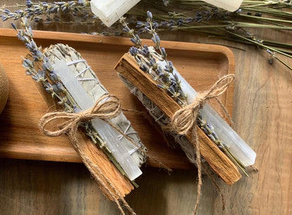 Palo Santo, Sage & Selenite Cleansing Bundle | Complete Energy Reset Kit