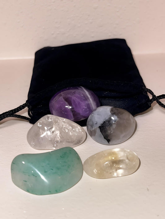 Custom Crystal Pocket Stone Set