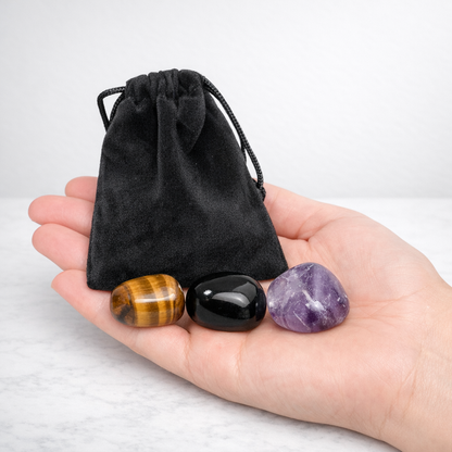 Zodiac Crystal Set | 3 Tumbled Stones Intuitively Chosen for Your Sign