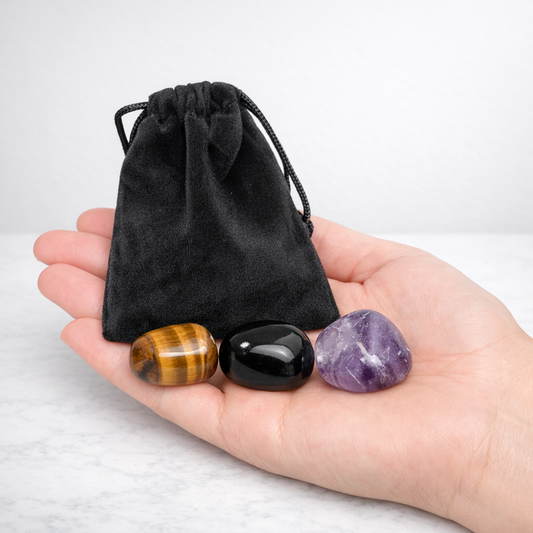 Zodiac Crystal Set | 3 Tumbled Stones Intuitively Chosen for Your Sign