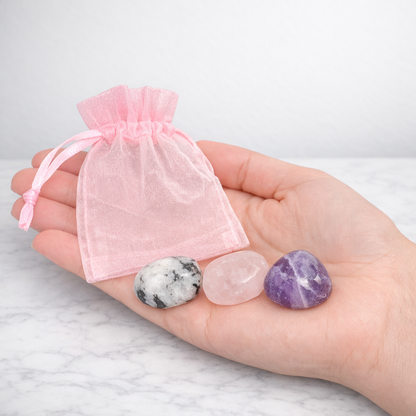 Zodiac Crystal Set | 3 Tumbled Stones Intuitively Chosen for Your Sign